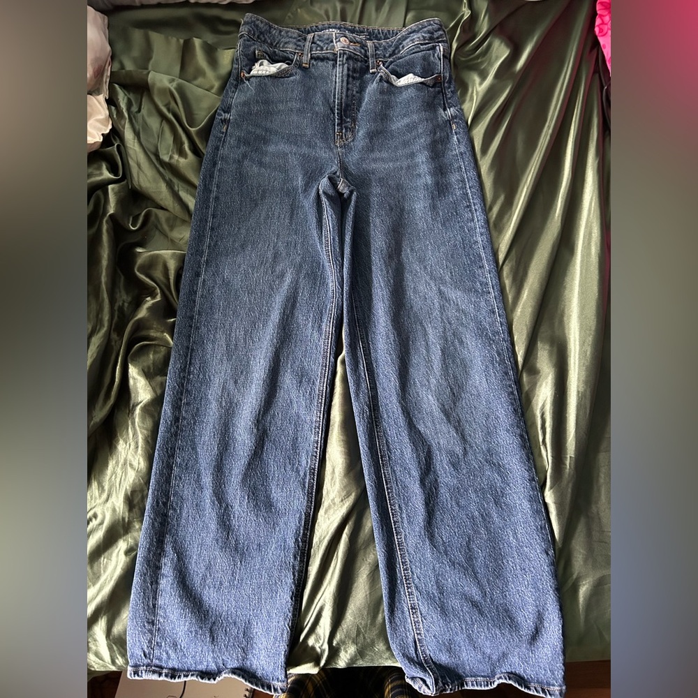 Old Navy Women's Straight Leg Blue Jeans
